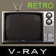 Retro Television Vray - 3DOcean Item for Sale